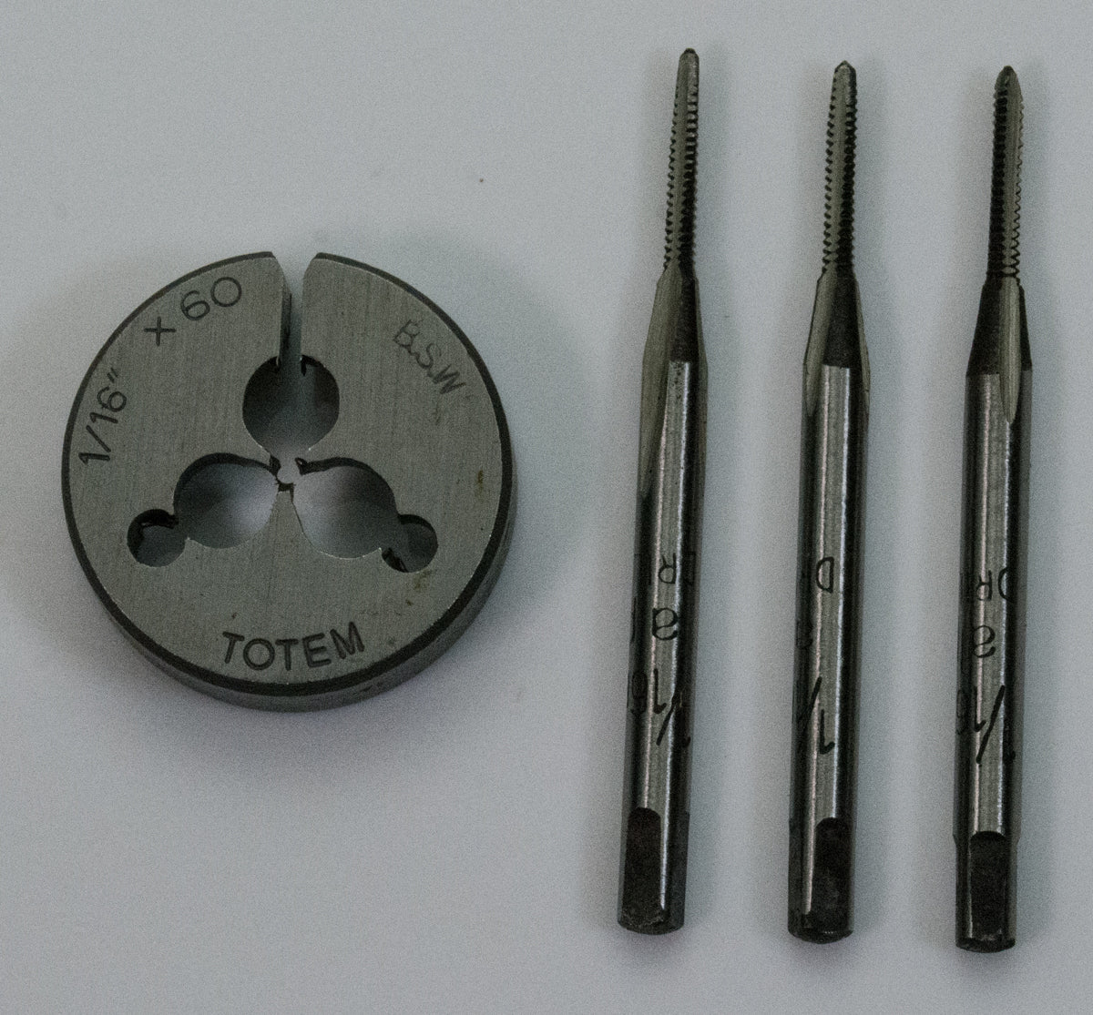 1/16" Tap Die Plate Carbon Steel Micro Mini Set Tool Jewellers Taps & Dies Small